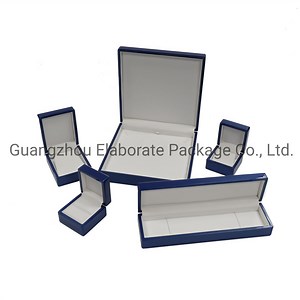 [Hot Item] Shiny Blue Box Wooden Jewelry Package Gift Box