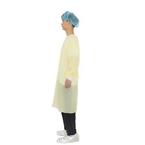 [Hot Item] SMS PP Disposable Waterproof Surgical Gown Isolation Gown with Knitted Cuff Medical Grade for Hospital Dental Clinic Use
