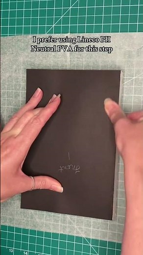 Applying endpapers 🖤 #bookbinding #rebinding #tutorial