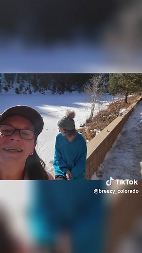 Snowy hike in Palmer Lake, CO! #alltrails #Outdoors #hiketok #hikersoftiktok #colorado #mountainview