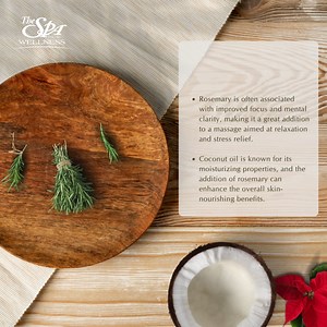 Did you know that combining coconut oil with rosemary for massage can create a delightful and potentially beneficial blend? Here's why this combination can be a good choice: ✓ Aromatherapy ✓ Anti-inflammatory ✓ Skin nourishment ✓ Stress relief | The Spa Wellness | Facebook