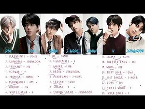 Kumpulan Lagu Solo member BTS terlengkap