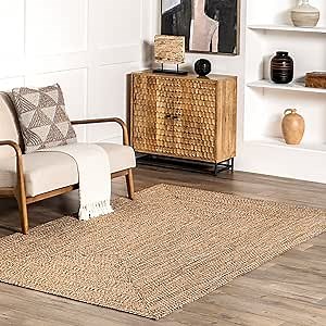 nuLOOM 5' x 8' Solid Hand Braided Indoor/Outdoor Area Rug, Pet-Friendly, High Traffic, Weather Resistant, for Patio, Balcony, Bedroom, Living Room, Dining Room, Wynn Yellow