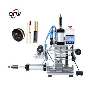 [Hot Item] QFW Cosmetic Bottle Tube Cup Hot Foil Stamping Machine Cylindrical Flat Surface Hot Foil Stamping Machine