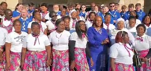 1.8K views · 47 reactions | Kabwe Central Constituency Lawmaker Honourable Chrizoster Phiri having a joyous moment with the Choir at Lukanga Parish. (C) UPND ZAMBIA | UPND Zambia | Facebook