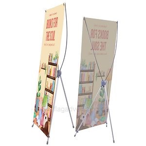 [Hot Item] Custom Portable Trade Show Advertising Equipment Display Haha X Banner Stand