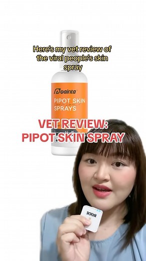 1.3K views · 40 reactions | Vet review of the Pipot Skin Spray #arahvirtucio #veterinarian #vetmed #vetreview #pipotskinspray #puaintaph #puaintaskinspray | Arah Virtucio | Facebook