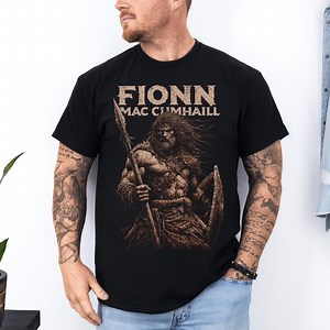 Fionn Mac Cumhaill T-shirt: Celtic Warrior Shirt | Irish Mythology Hero Tee | Pagan Druid Legend Shirt - Etsy