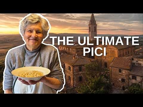 Santina makes Pici Cacio e Pepe from Tuscany! | Pasta Grannies