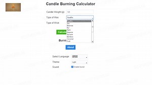 Candle Burn Calculator Pro | Calculate Burn Time | 20 Wax & 3 Wick Types - Etsy