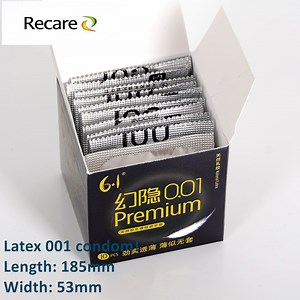 [Hot Item] Cheap Sex Products 001 Latex Condom in Bulk Packing Condoms Water Base Lubricant Condom