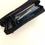 LIHIT LAB Large Capacity Zipper Long Pencil Case For School Office College, Big Capacity Pencil Bag Holder Adults Teen Boys Girls, Travel Cosmetics Storage, Navy Camo (A7552-132)