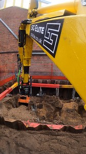 SG Elite specialise in hard to access job sites with limited manuverability. We'll have the story in the next issue of the magazine on one of their latest projects to install new elevators at a railway station, to provide better acess to platforms for those with disabilites or excess luggage. Here’s a short video of one of their Menzi Muck excavators using a Steelwrist tiltrotator to dig around piles. | Awesome Earthmovers