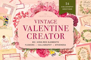 Vintage Valentine Creator, an Object Graphic by The Object Atlas