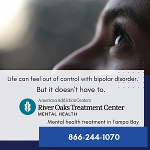 Nearly 6 million adults in the U.S. live with bipolar disorder — a condition that can deeply affect work, relationships, and everyday life. For those living with it, things can feel overwhelming. 💙 If you’re living with bipolar disorder, it’s never too late to find help and healing. We offer primary mental health treatment for people living with bipolar disorder right in the heart of Tampa Bay. Call us to find your path to healing. ☎️ 866-244-1070 #MentalHealthMatters #MentalHealthTreatment #Pr