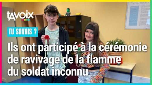 [TU SAVAIS ?] Ils ont participé à la cérémonie de ravivage de la flamme du soldat inconnu