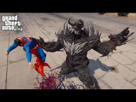 GTA 5 - Superman VS Ultimate Doomsday | The Death of Superman | Epic Full Battle!