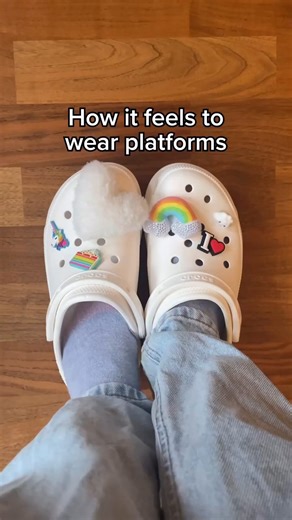 We are not responsible for who you become when you put on a Bae clog 🤚🌈🦄 | Crocs