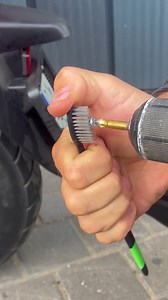 Drill Attachment to Clean Tires | Busy Panda
