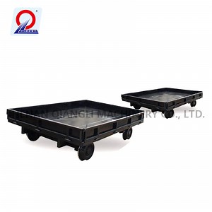 [Hot Item] Flatbed Rail Wagon for Construction Material Handling