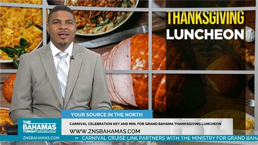 1.3K views | CARNIVAL CELEBRATION KEY AND MIN FOR GRAND BAHAMA THANKSGIVING LUNCHEON In the spirit of Thanksgiving, Carnival Cruise Line, in partnership with the Ministry for Grand Bahama, hosting a "give thanks" thanksgiving luncheon at their office. | ZNS Northern Service | Facebook