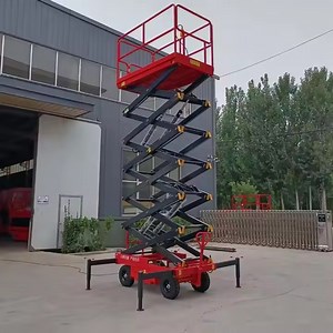 [Hot Item] 2-6 People Mobile Scaffolding Scissors Lift Electric Portable Lifter Small Vertical Elevated Aerial Work Platform Lift