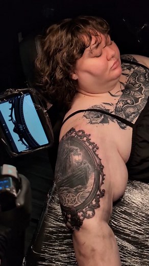 Catch @dantegabrieltattoo carving out this eerie piece and get a sneak peek at the finished work. Dante is booking now, so grab your spot here at @redtreetattoo in Columbus, Ohio. | RedTree Tattoo Gallery