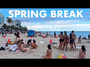 Fort Lauderdale Spring Break LIVE 2026 Florida Beach Walk Saturday