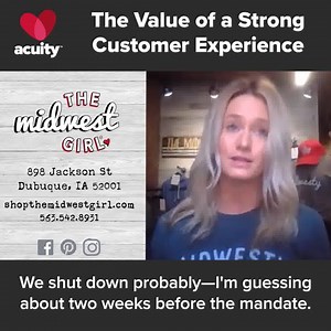 Creating a quality customer experience is important for every business owner, and especially this year. Marissa Hoffman of Midwest Girls gives insights on the three things they did to create a positive customer experience in 2020. | Acuity Insurance