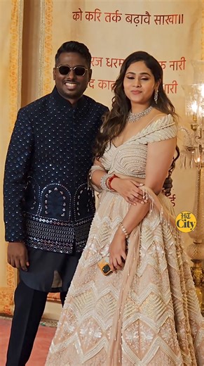 Atlee and his wife Priya looking adorable together at AR wedding reception!❤️❤️ . . Atlee Kumar #anantambani #radhikamerchant #arwedding #ambani #wedding #ambanifamily #ambaniwedding #radhika #anant #atlee | HT City