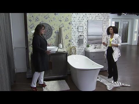 Incorporate your free-standing tub into traditional or modern decor