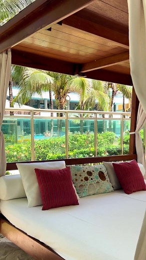 Your dream vacation awaits on a Balinese bed, where the sun, sand, and sea become your ultimate companions. ️ Book now! | ¡Reserve ahora! https://bit.ly/3Uk0Mrb Tu paraíso vacacional te espera en una cama balinesa, donde el sol, la arena y el mar se convierten en tus mejores compañeros. ️ | Generations Resorts | Facebook