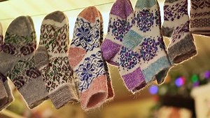 Woolen Socks Patterns Christmas Market On Stock Footage Video (100% Royalty-free) 27575113 | Shutterstock