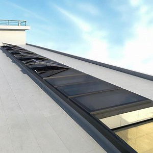 [Hot Item] Customized Motorized Open Top Hung Aluminum Frame Thermal Break Glass Rooflight Openable Skylight Roof Window Skylight