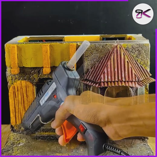 Building a Tiny Home with a Beautiful Library 🏡📚 #diy #miniature #craft | RusticKraft