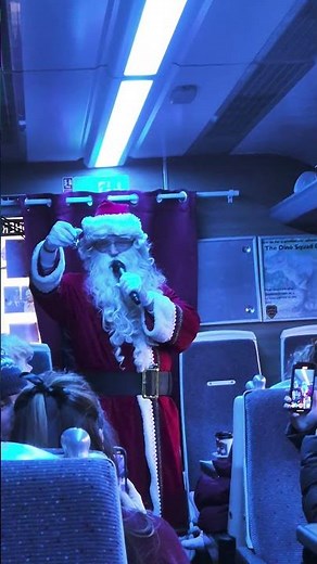 Santa gives First Gift of Christmas on Polar Express 🎅🎄❤️ #santaclaus #polarexpress #christmas