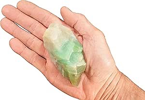 Emerald Green Calcite 3" 4-7 Oz Grade A Rocks and Minerals Heart Chakra Healing Crystals and Stones Specimen