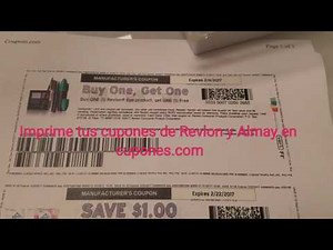 Imprime Hot coupons Revlon y Almay😉😄