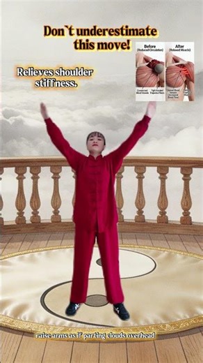 Parting The Clouds (Overhead Reach) #taichi #exercise #workout #workoutathome #healthfit