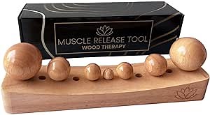Psoas Muscle Release Tool, Trigger Point Massager Tool, Hip Hook Release Tool, Hip Flexor Release Tool, Occipital Release Tool, Wood Therapy Massage Tools, Pressure Point Massage Tool, Self Massage