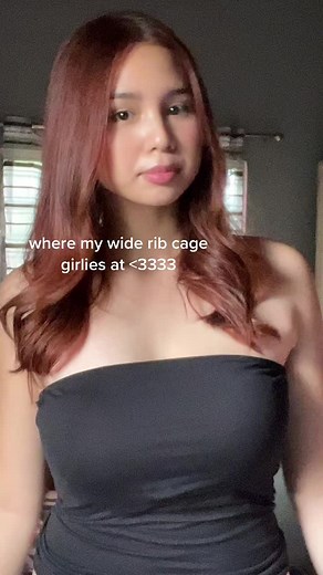 Wide Rib Cage Girl Poses for Body Positivity on TikTok