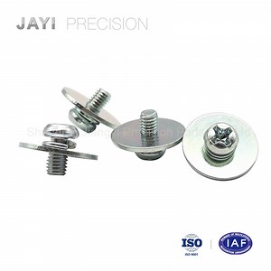[Hot Item] M3X6 Machine Screw Colour Zinc Plated with Washer, JIS Standard Assemble Screw