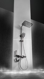 [Hot Item] Gun Gray Shower Faucet Bathroom Shower Mixer Brass Shower Bathroom Fitting Shower Shower Set Brass Shower