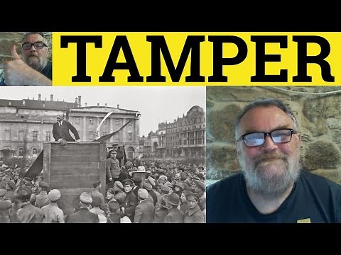 🔵 Tamper - Tamper Meaning - Tamper With Examples - Tamper Definition - GRE Vocabulary