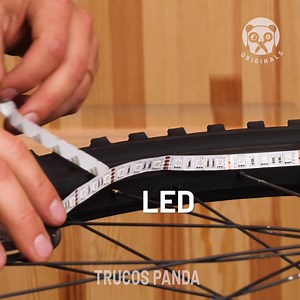 187K views · 548 reactions | Cómo instalar luces LED en una bicicleta | Trucos Panda | Facebook