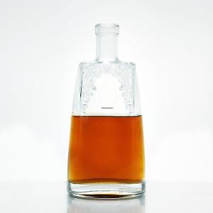 [Hot Item] Empty Crystal Glass Bottle Vodka Gin Rum Tequila Brandy 500ml
