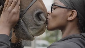 Tina Cook and Billy The Red inspire the next generation with visit to inner-city riding club
