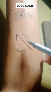 How to make a unique modern logo name tattoo design (DANIEL) #NAME #inkart #nameart #tattooideas #logodesigner #art #logo #logodesign | Marjune Lacaza Cagampang
