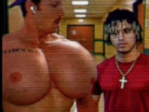 Frat boy's jock jugs just jutt out too far and jiggle too proudly for his suitemates to ignore.Watch this busty fratbro get his heavy milk jutters get suckled by that annoying stoner kid on campus.