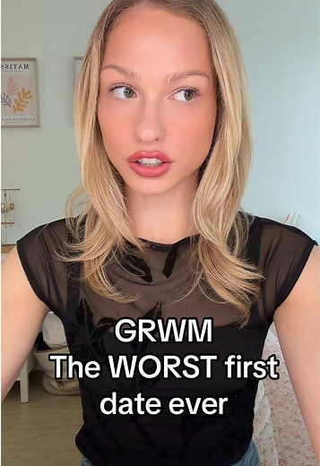 #grwm while I talk about the worst first date I ever went on @anua_global moisturizer @Patrick Ta Beauty foundation @Rare Beauty cream bronzer and liquid blush “hope” @Haus Labs concealer @Charlotte Tilbury flawless setting spray and powder @L’Oréal Paris bronzer @Kosas mascara @Lancôme lip liner “idole nude” @e.l.f. Cosmetics lip oil “rose envy”